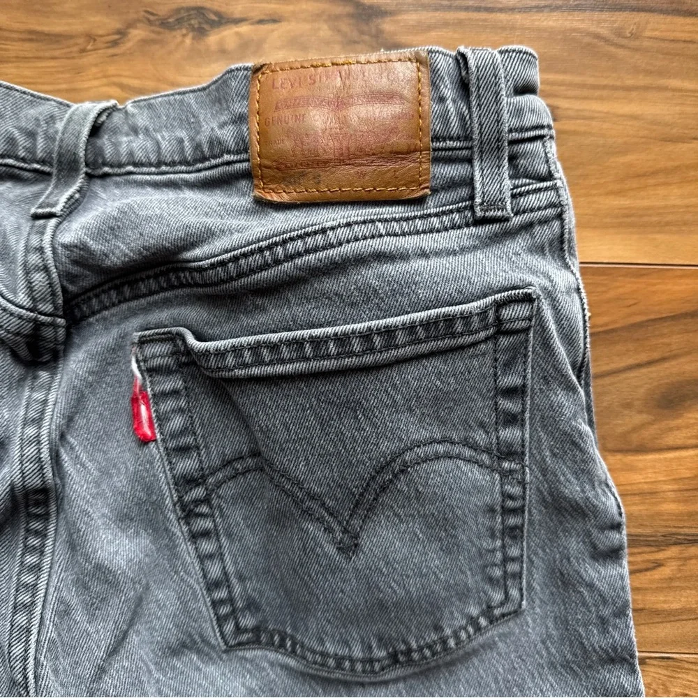Levi’s 501 Skinny Washed Grey High Rise Denim Jeans - Picture 9 of 15
